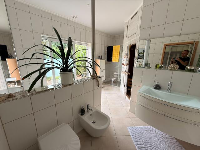 Wellnessbad mit Sauna und Dusche