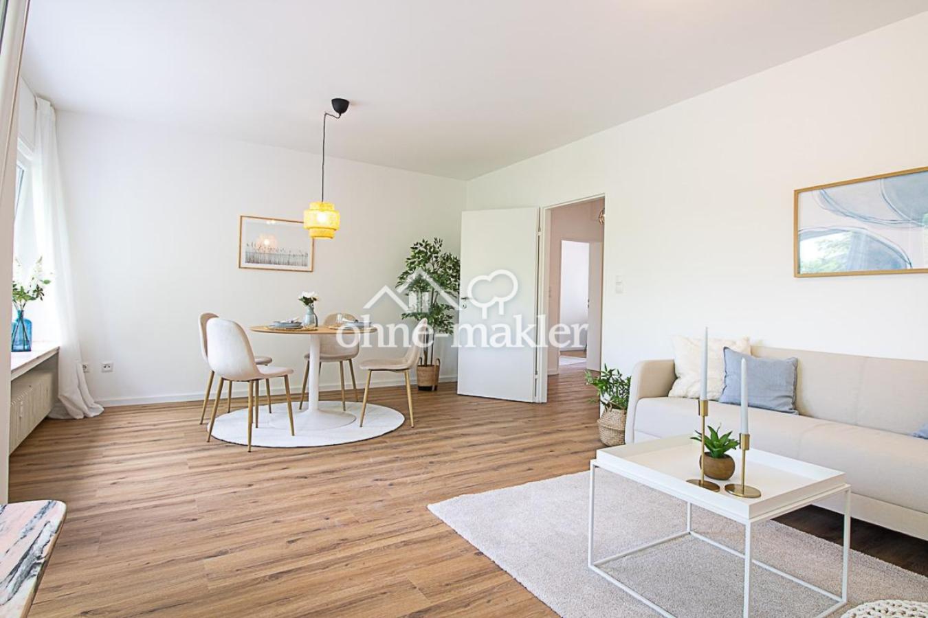 Essbereich im Wohnzimmer