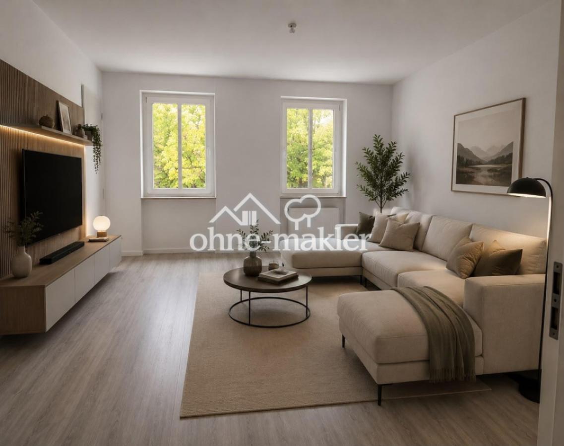 Wohnzimmer möbliert