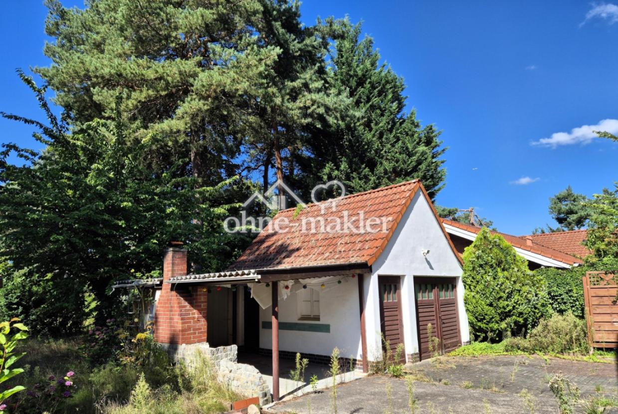 Garage mit Carport