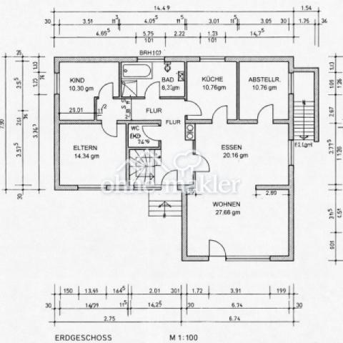 Grundriss EG Bungalow