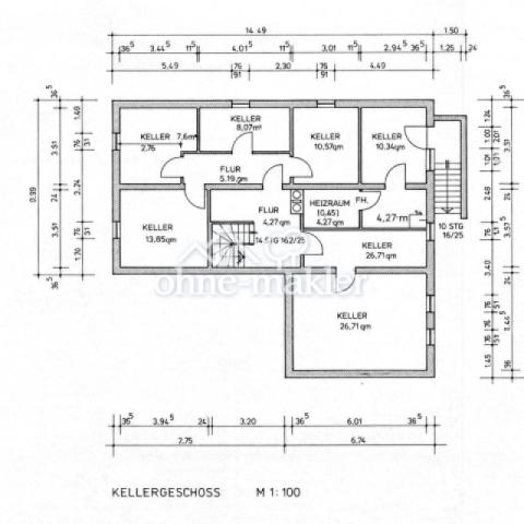 Grundriss UG Bungalow