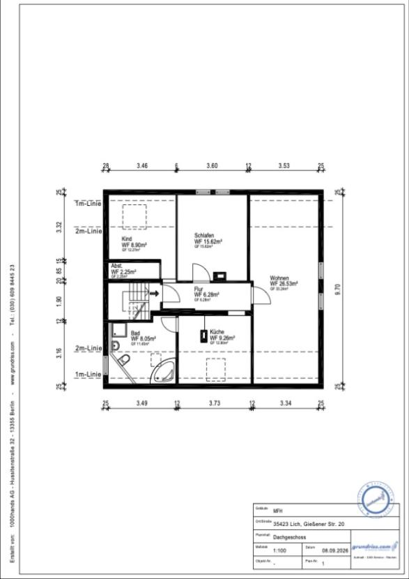Grundriss DG-Wohnung
