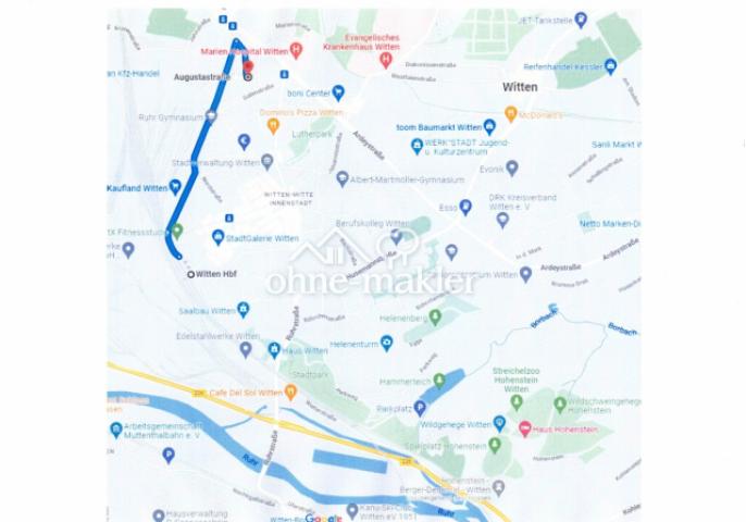 Weg zum Bahnhof (5 min/Auto)