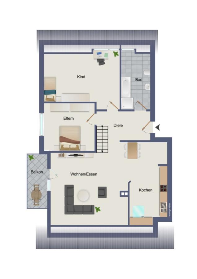 Grundriss Etage unten