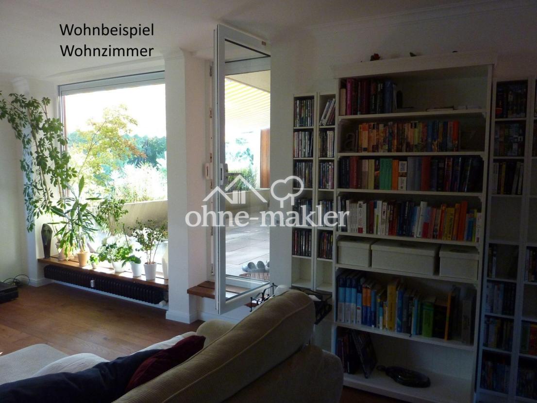 Wohnbeispiel mit Balkonblick