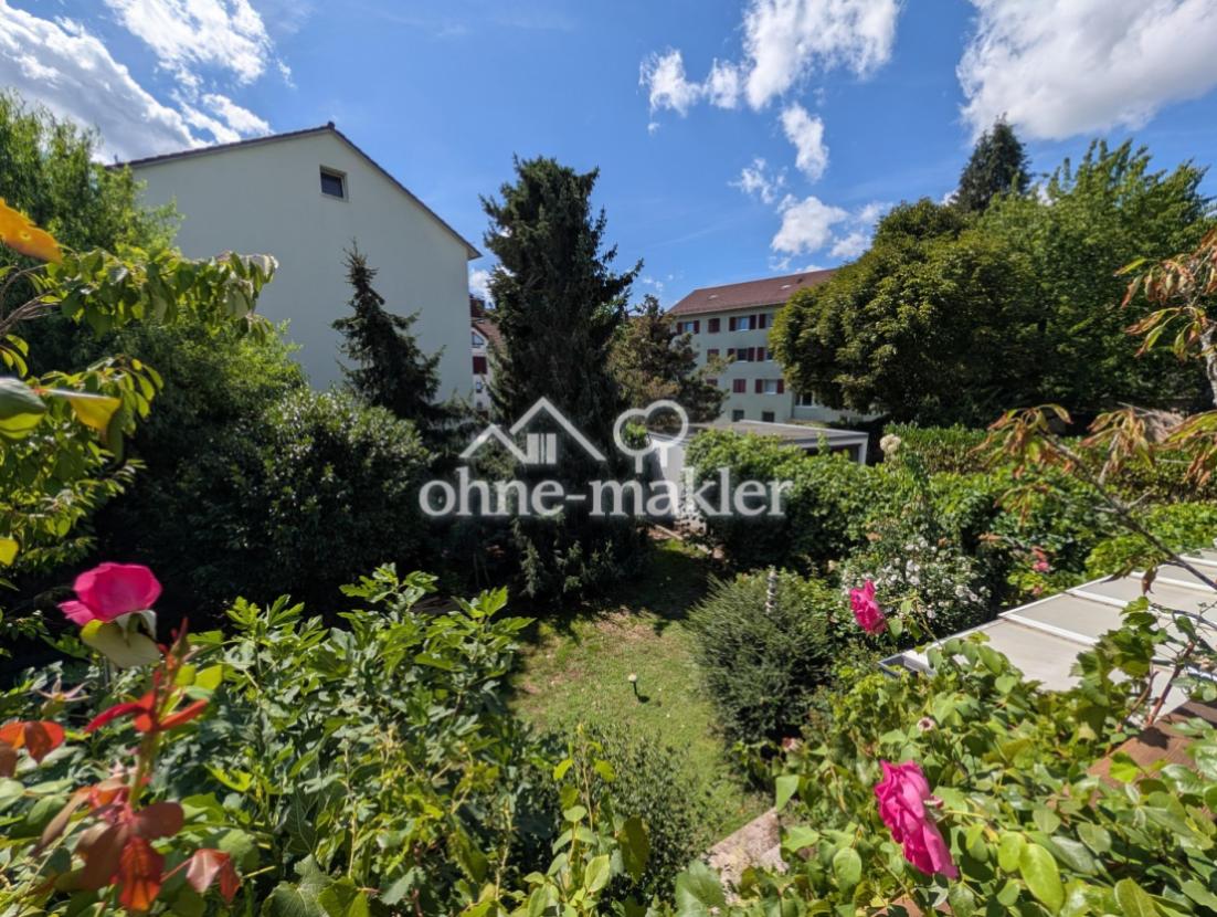 von der Terrasse aus...