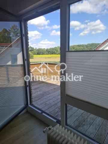 Blick auf den Balkon