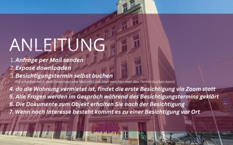 Immobilie in Leipzig/Zentrum zu verkaufen_3-Raum_Anleitung Online-Termin