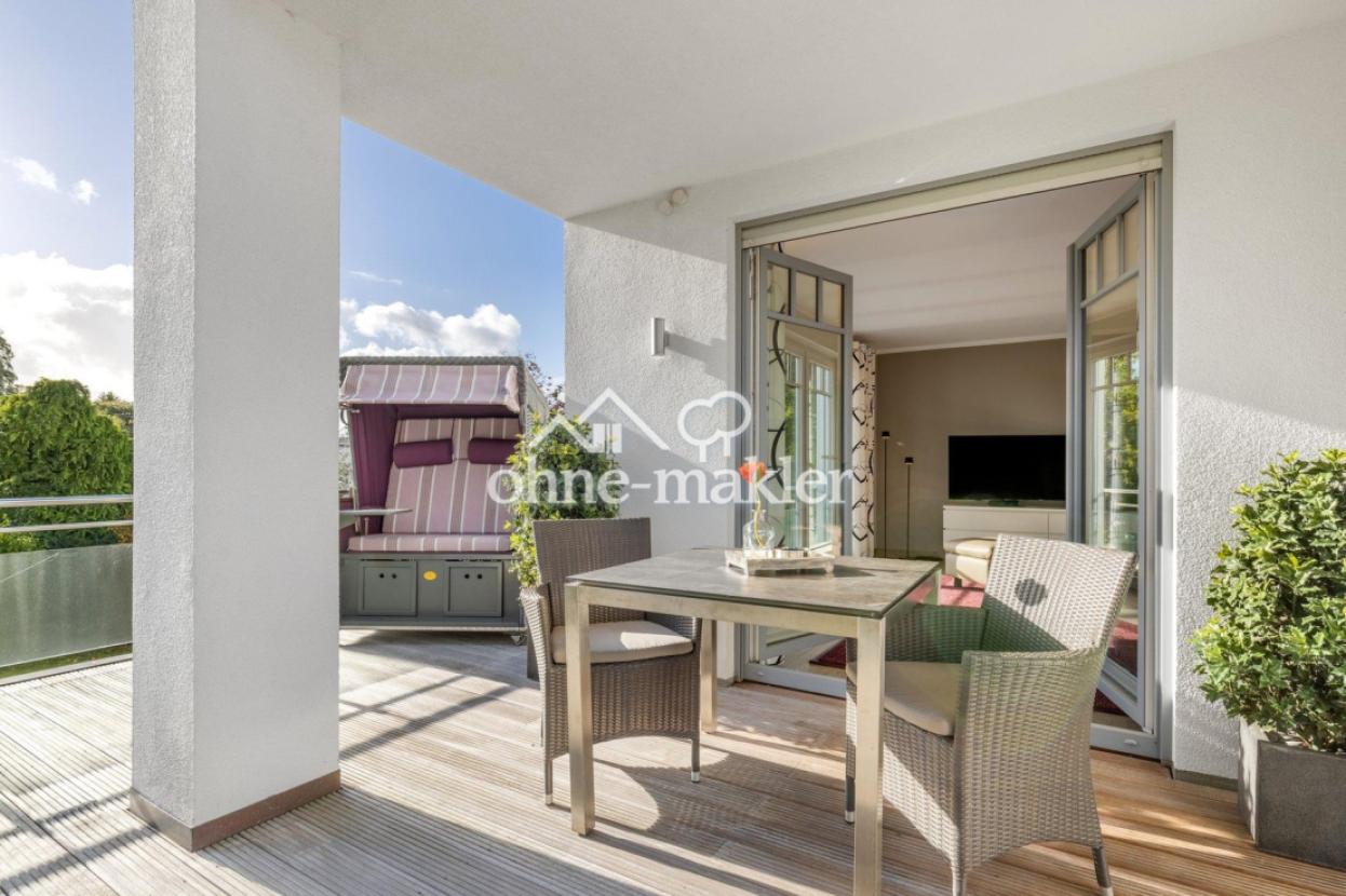 sonniger Balkon