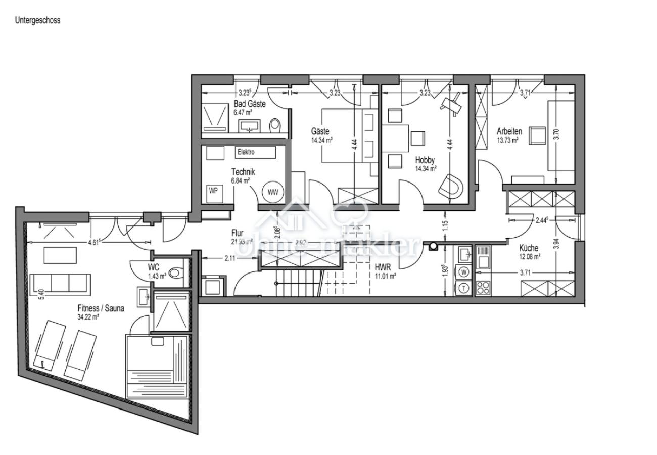 Grundriss - UG