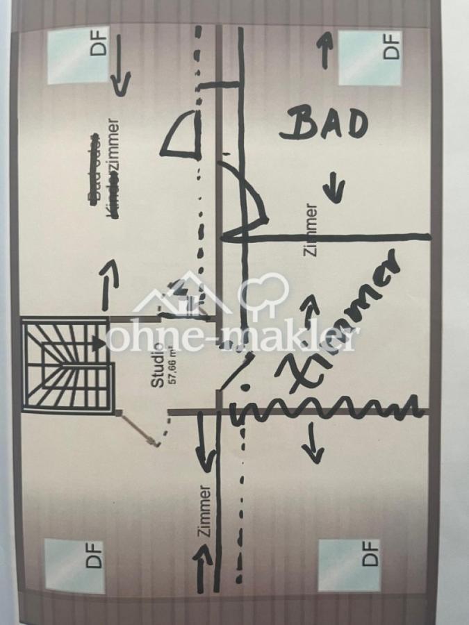 2.Etage  innen Studio Zi 1-3