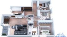 Darstellung Wohnungsschnitt