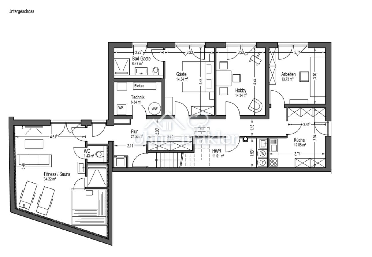 Grundriss - UG