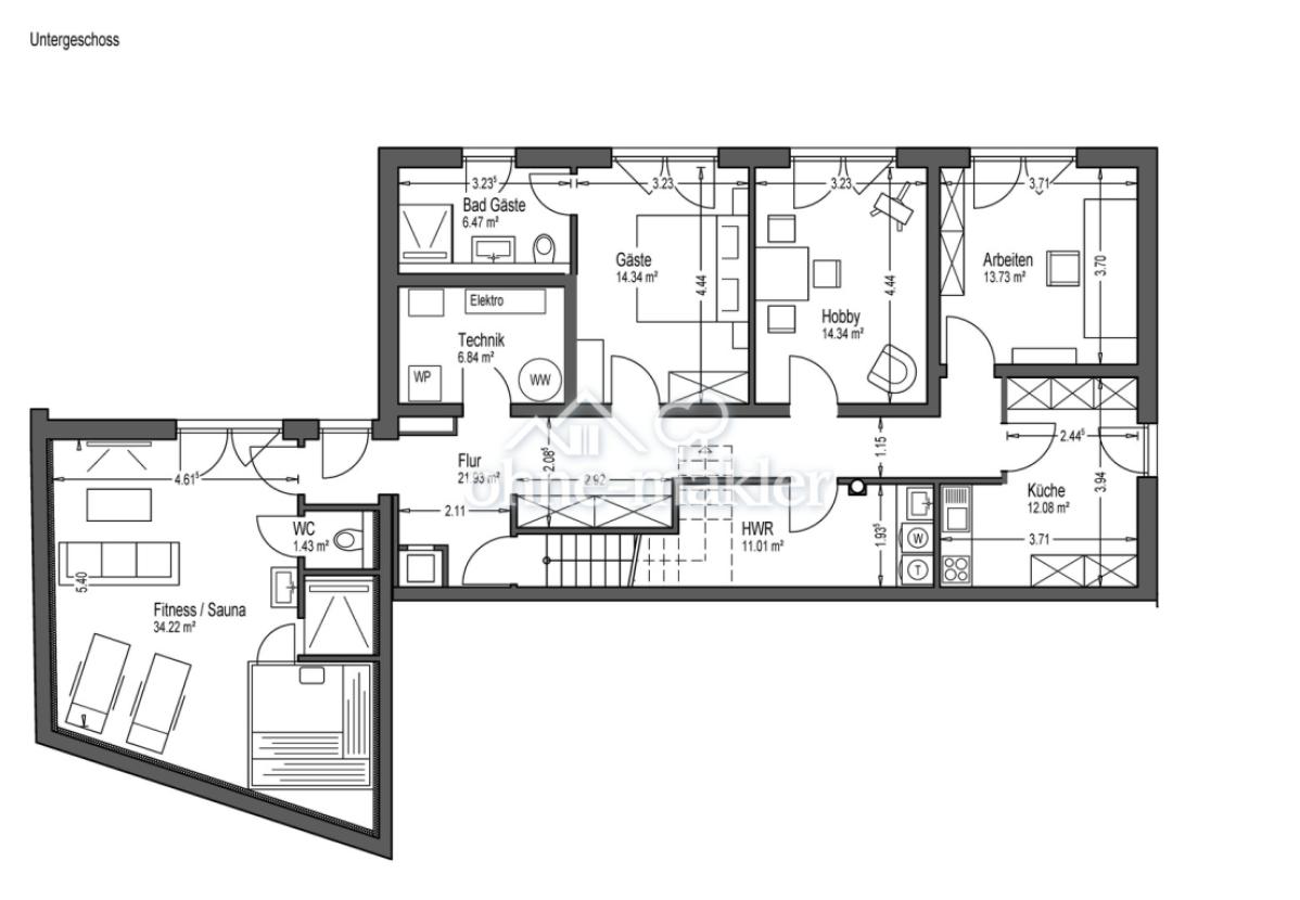 Grundriss - UG