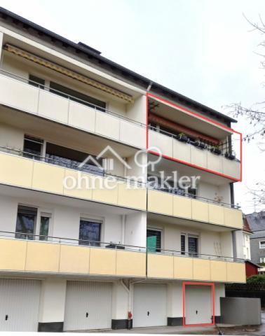Rückseitig Balkon u Garage