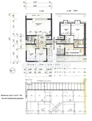 Grundriss auf zwei Ebenen
