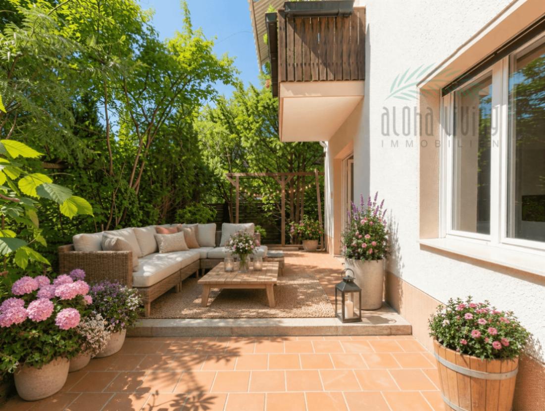 Visualisierung Gestaltungsidee - Terrasse