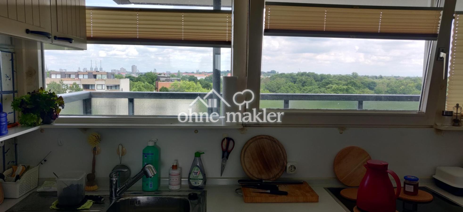 Blick aus Küche Innenstadt