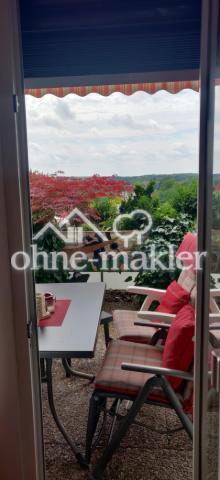 Schlafzimmerblick auf Terrasse