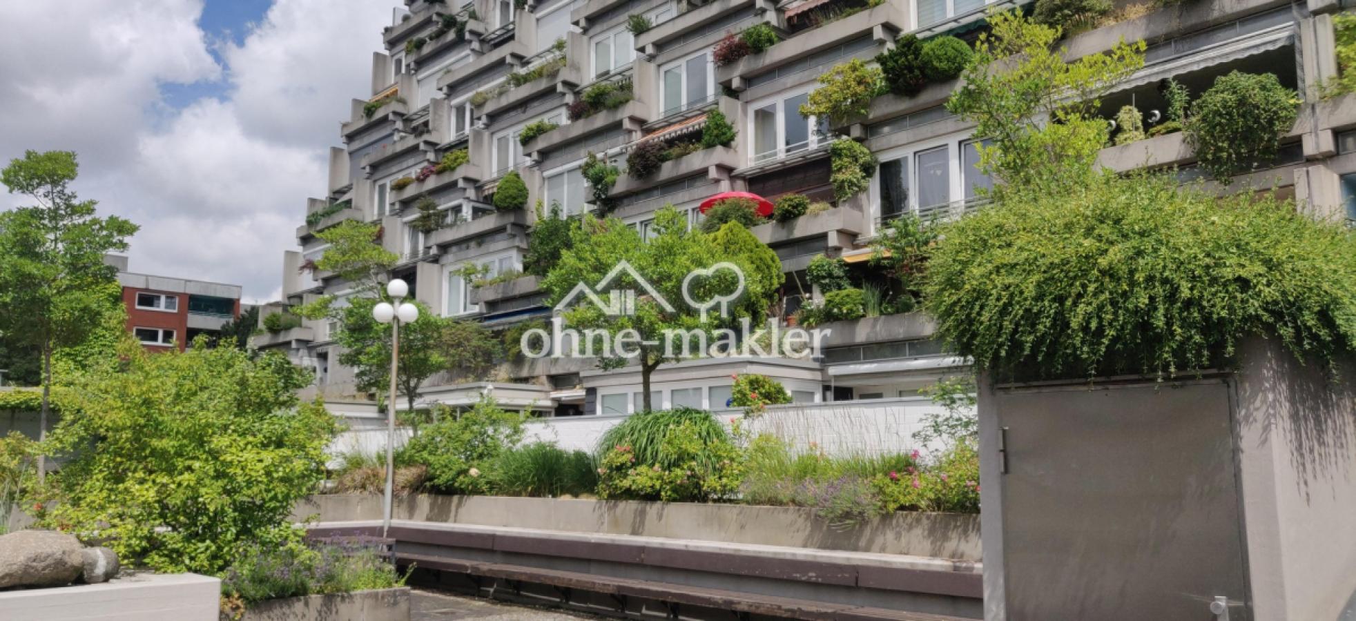 Blick auf Haus