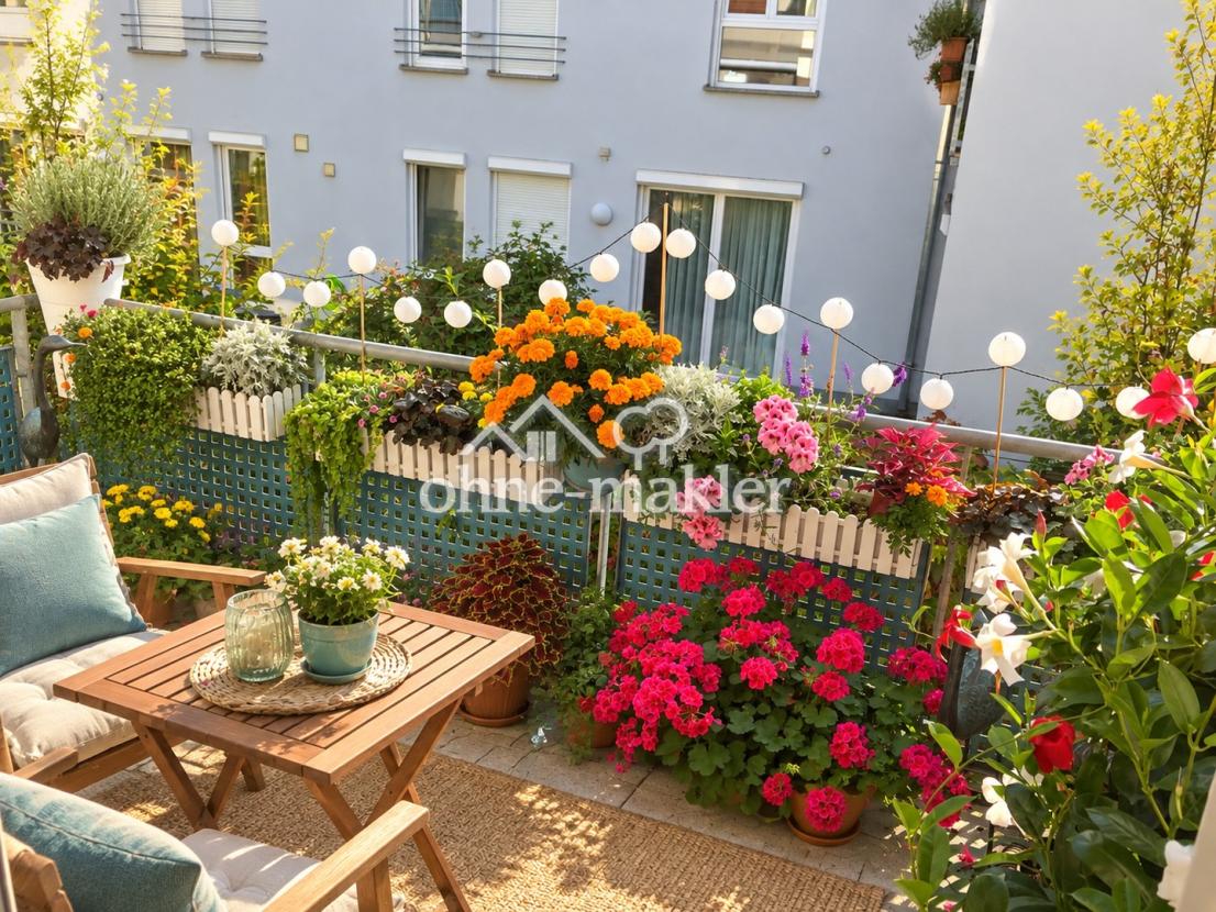 Balkon im Sommer