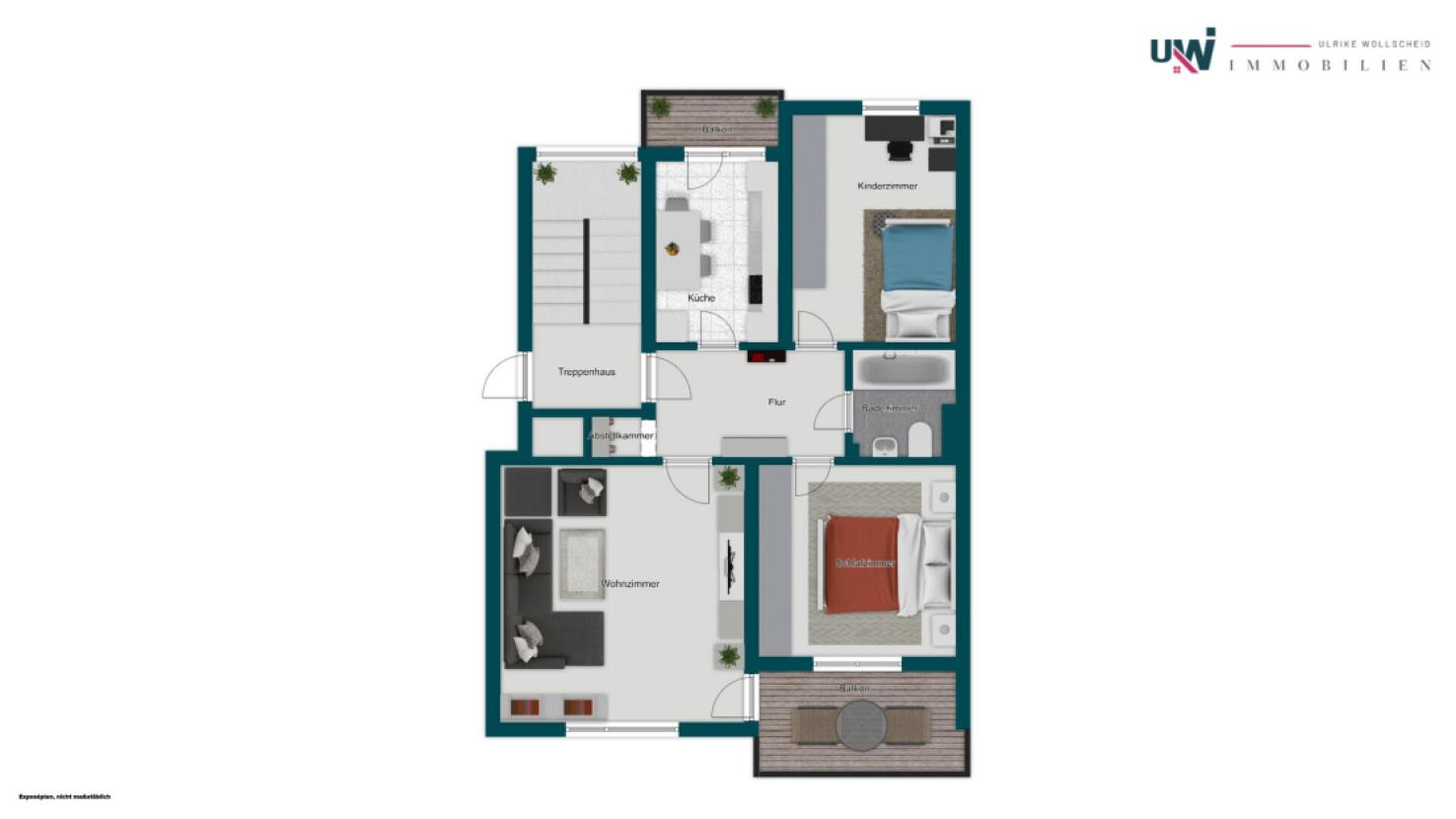 3-Zi-WE - Grundriss