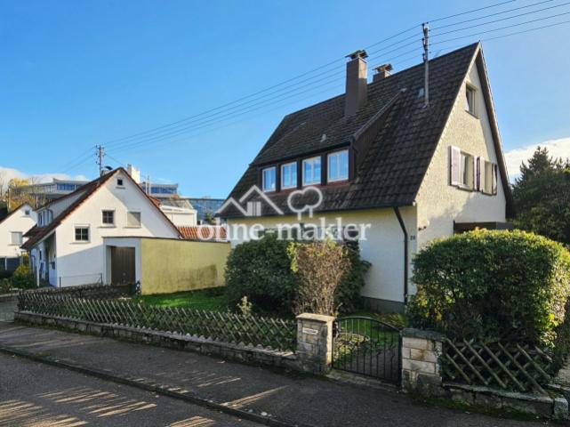 Ansicht mit Vorgarten & Garage