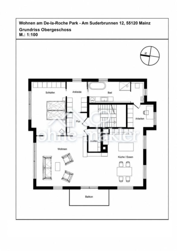 Grundriss Wohnung OG