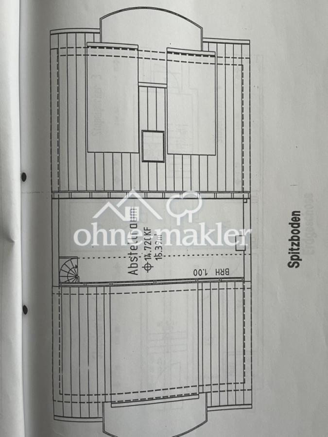 Grundriss Spitzboden