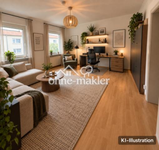 Wohnzimmer (KI-Illustration)