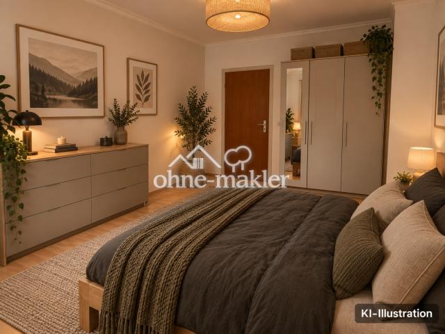 Schlafzimmer (KI-Illustration)
