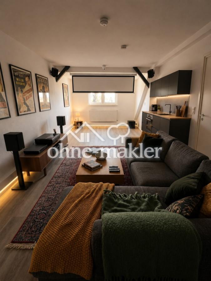 Wohnzimmer möbliert
