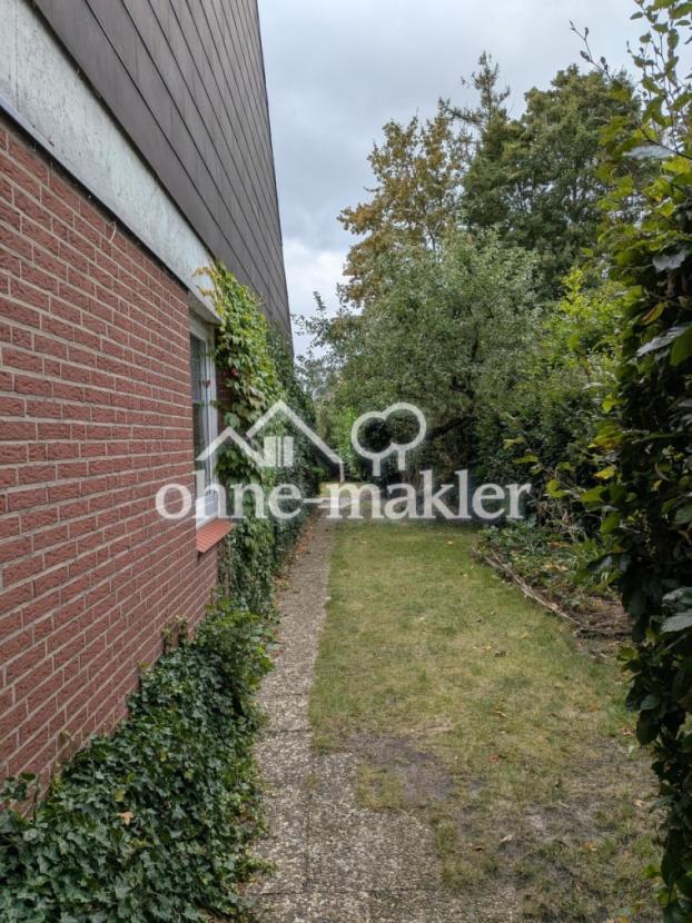 Seite des Hauses