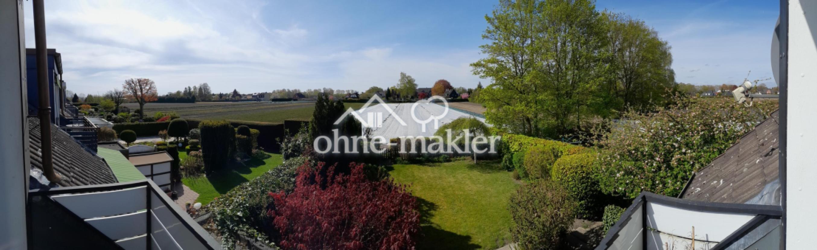 Panoramabild vom Balkon