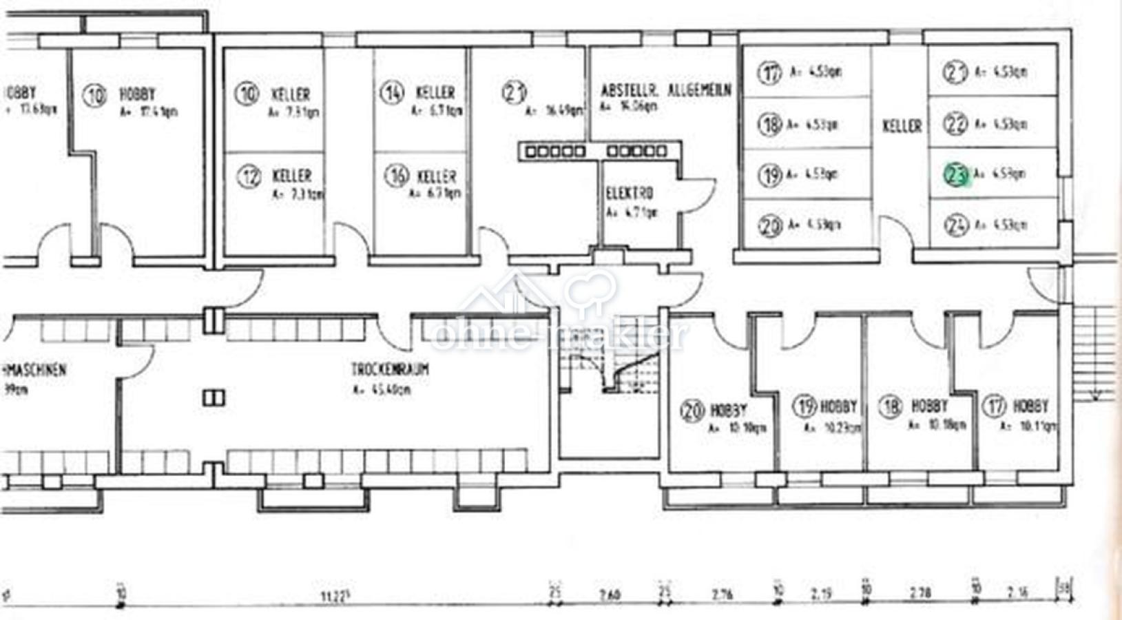 Grundriss UG Kellerraum