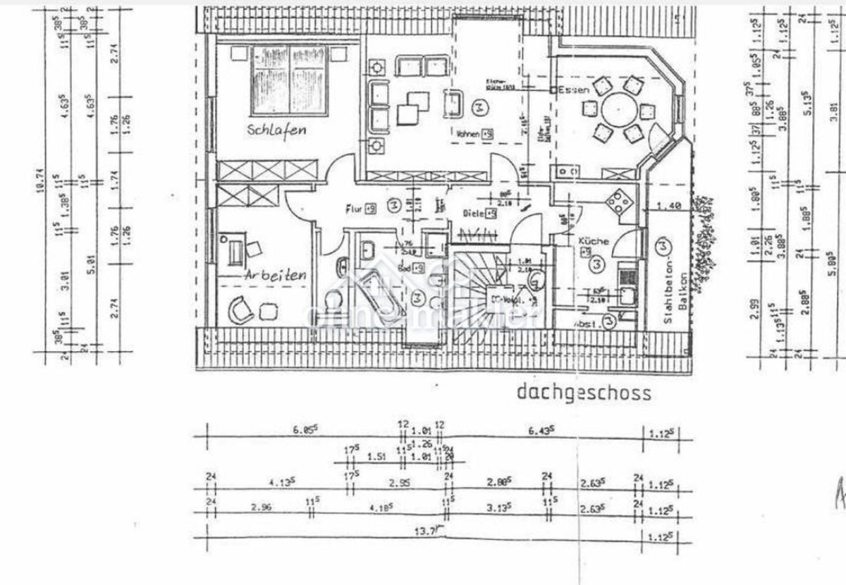 Grundriss Whg. 2. OG