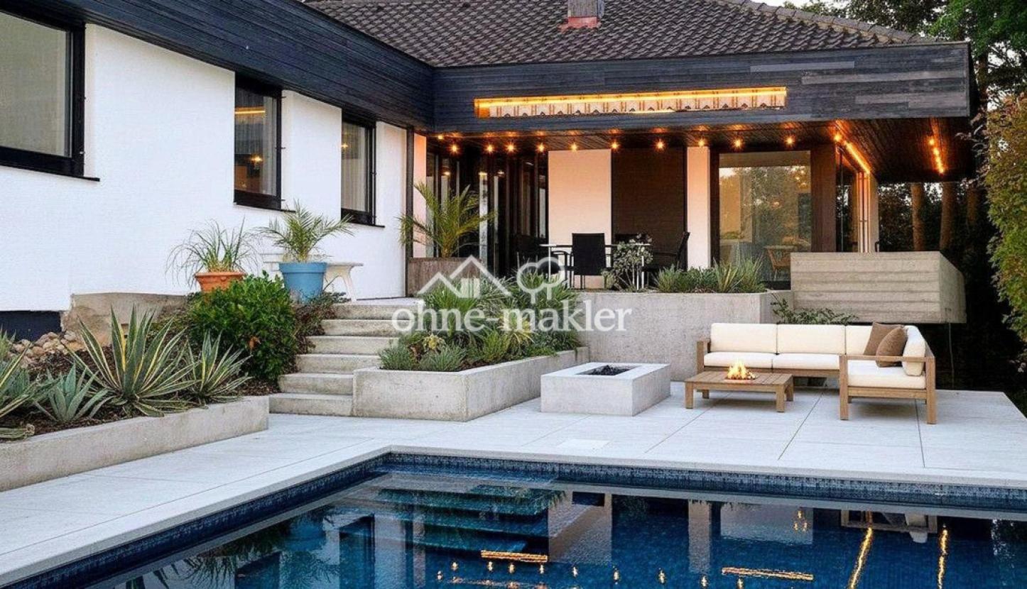 Terrasse mit Poolbereich
