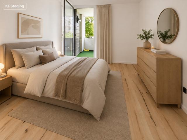 Schlafzimmer (KI-Staging)