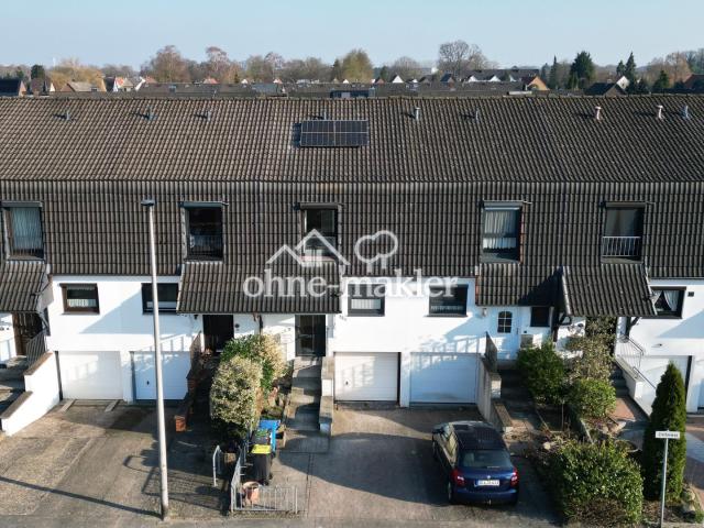 Draufsicht Haus mit PV
