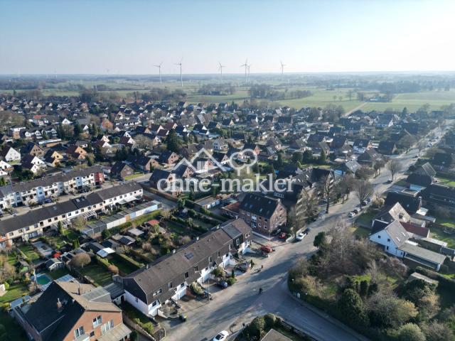 Blick auf das Wohngebiet