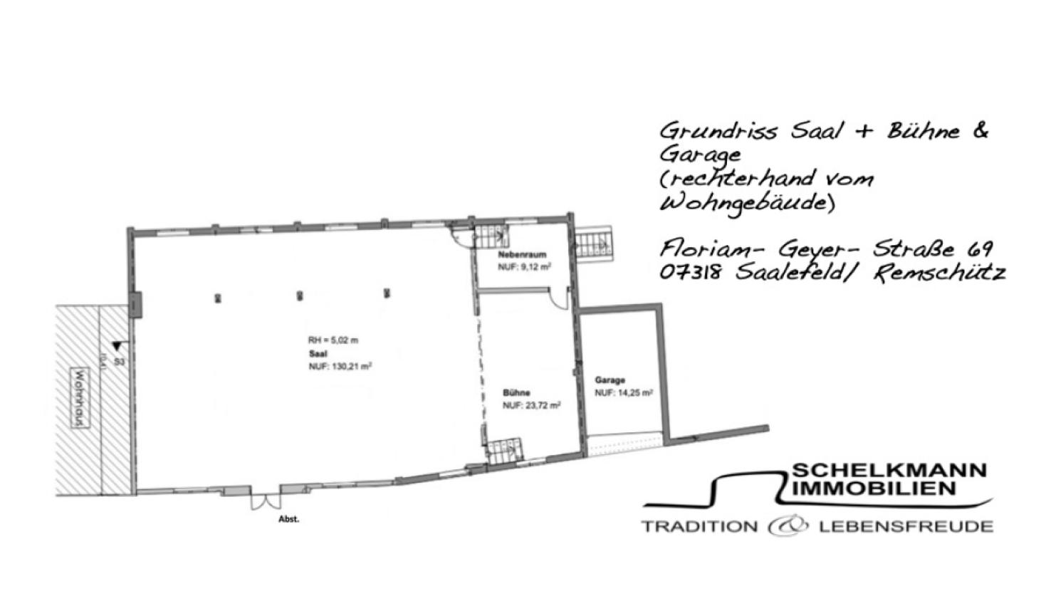 Grundriss Saal
