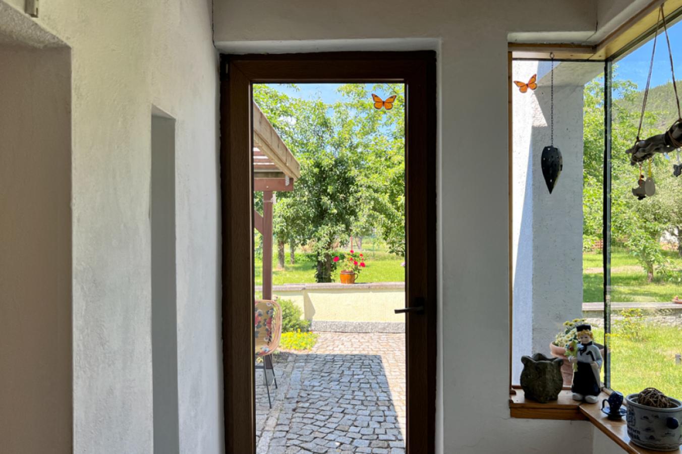 Windfang zur Gartenseite