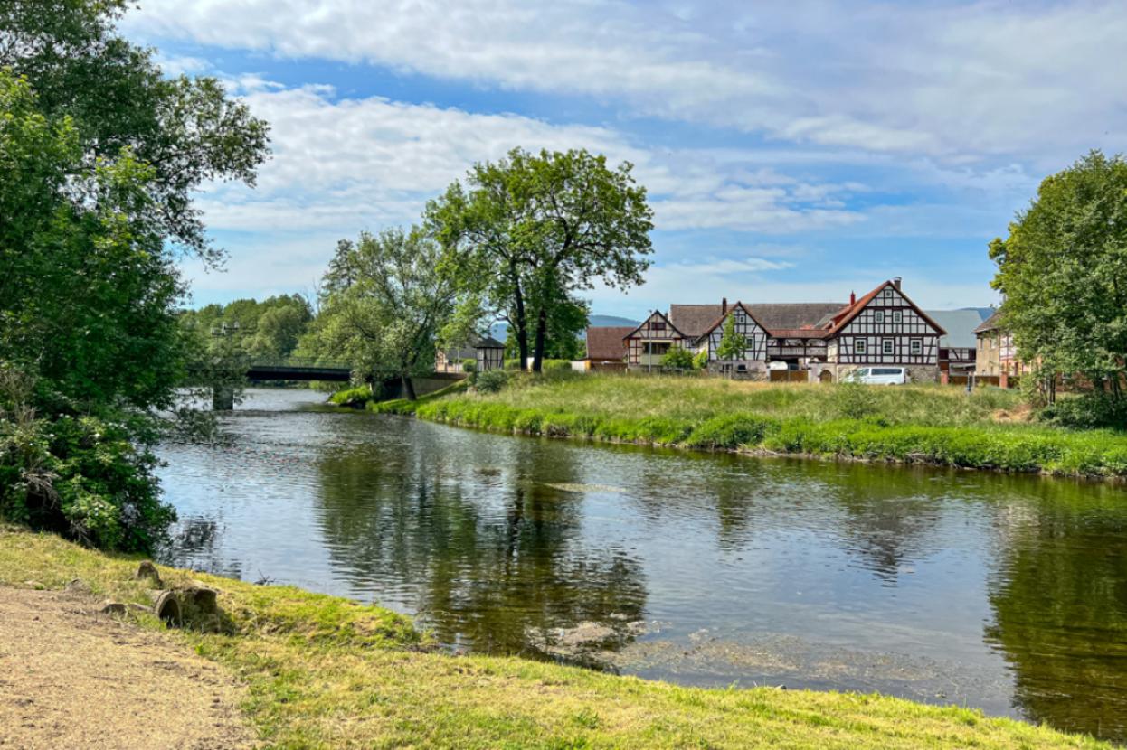Saale in Remschütz