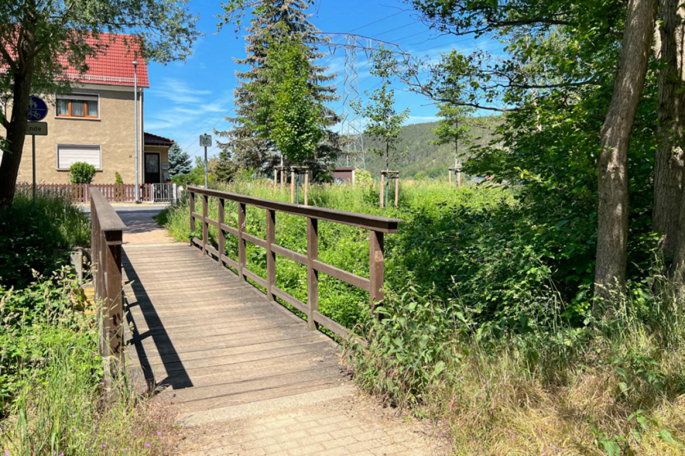 Radwanderweg an der Saale