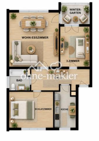 Grundriss (mit KI überarbeitet