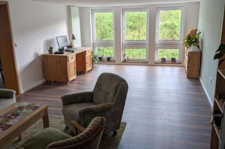 Wohnzimmer der Obergeschoss-Wohnung