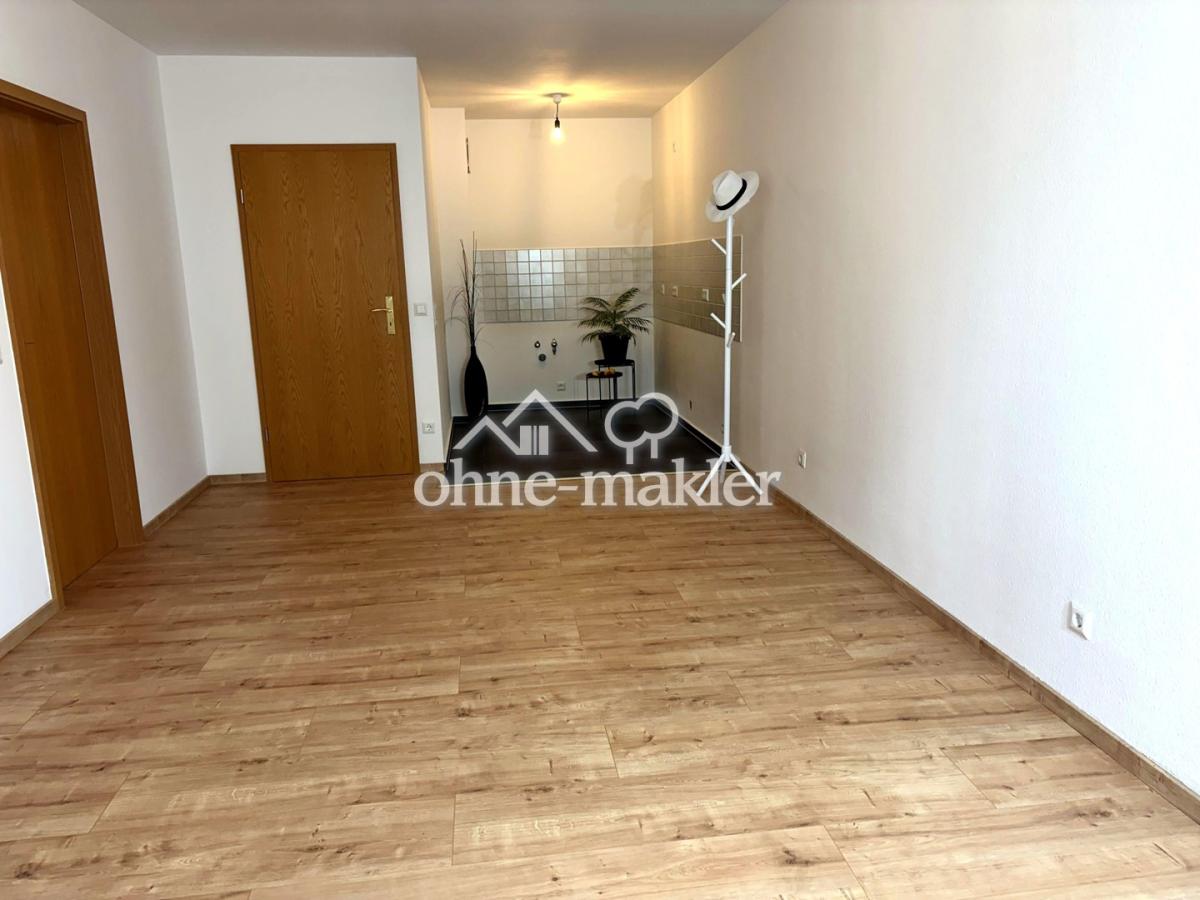 Wohnzimmer mit offener Küche