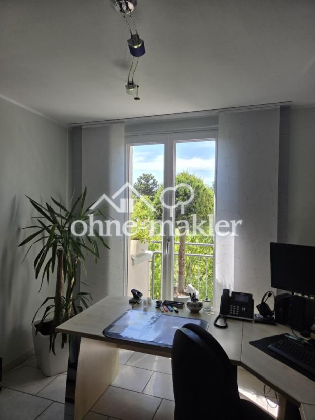 Büro blick zum Garten