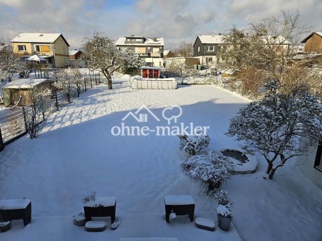 Blick vom Balkon Winterzeit